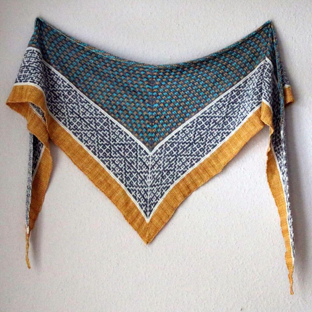 Melanie Berg Pattern Tuch Ghost Dancer Strickanleitung mit Rowmap - Melanie Berg (PDF) bei bei bei bei Lieblingsgarn