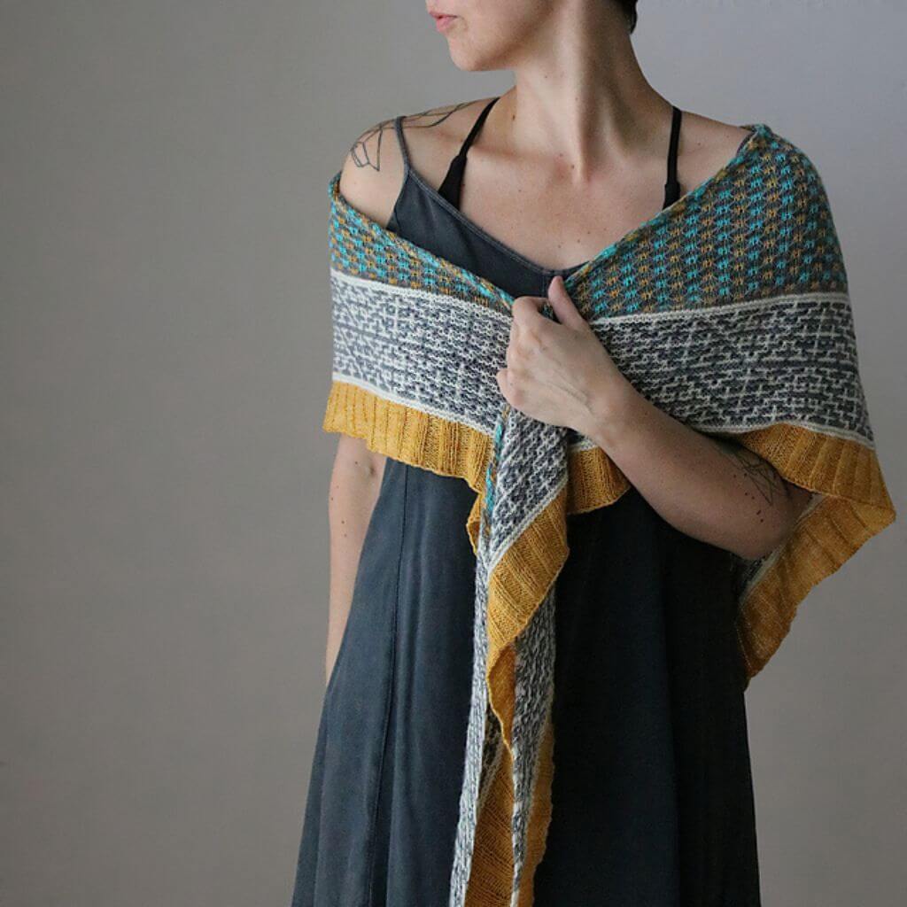 Melanie Berg Pattern Tuch Ghost Dancer Strickanleitung mit Rowmap - Melanie Berg (PDF) bei bei bei bei Lieblingsgarn