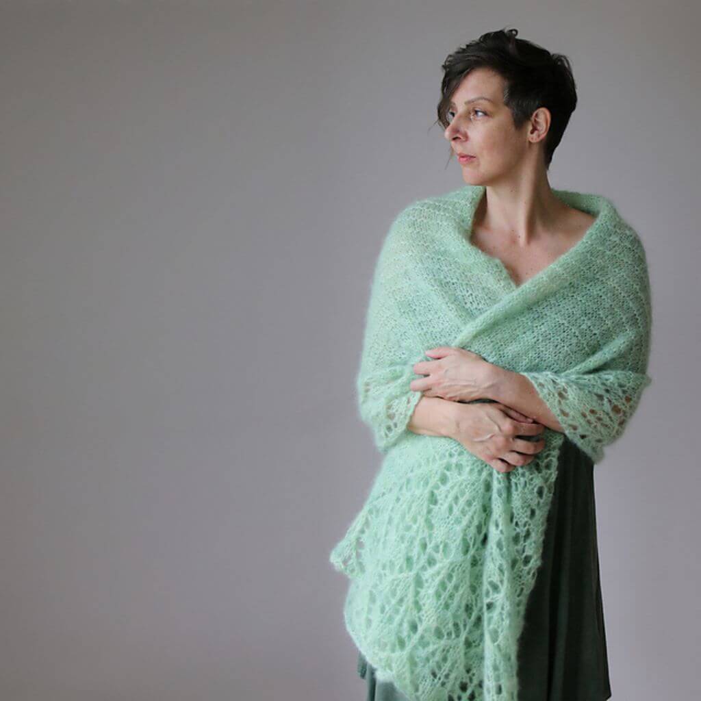 Melanie Berg Pattern Tuch Matcha Mood Strickanleitung mit Rowmap - Melanie Berg (PDF) Lieblingsgarn