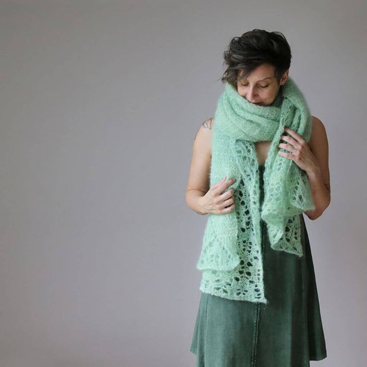 Melanie Berg Pattern Tuch Matcha Mood Strickanleitung mit Rowmap - Melanie Berg (PDF) Lieblingsgarn