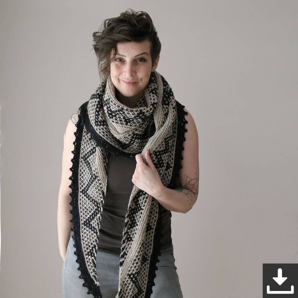 Melanie Berg - Mairlynd Pattern Tuch Zagtastic Strickanleitung - Mairlynd (PDF) bei bei bei bei Lieblingsgarn