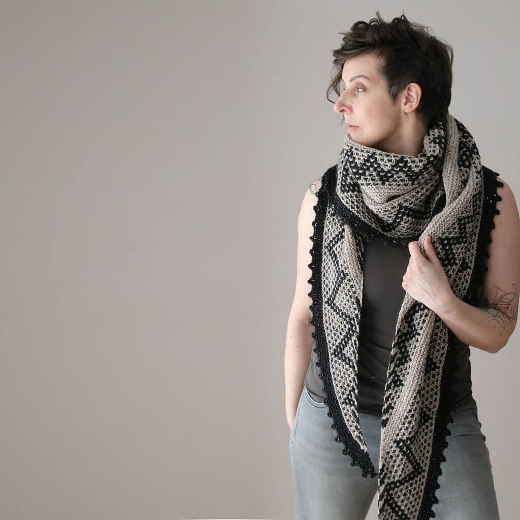 Melanie Berg - Mairlynd Pattern Tuch Zagtastic Strickanleitung - Mairlynd (PDF) bei bei bei bei Lieblingsgarn