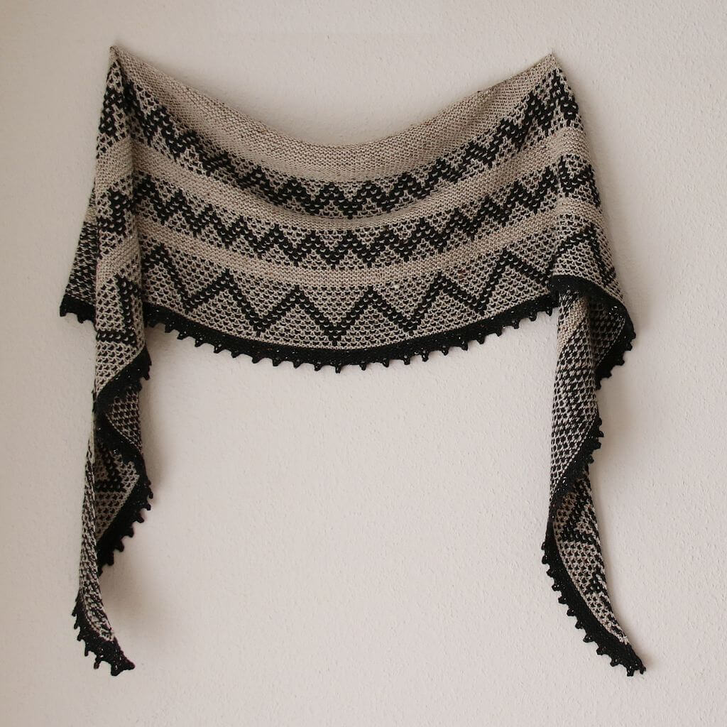 Melanie Berg - Mairlynd Pattern Tuch Zagtastic Strickanleitung - Mairlynd (PDF) bei bei bei bei Lieblingsgarn