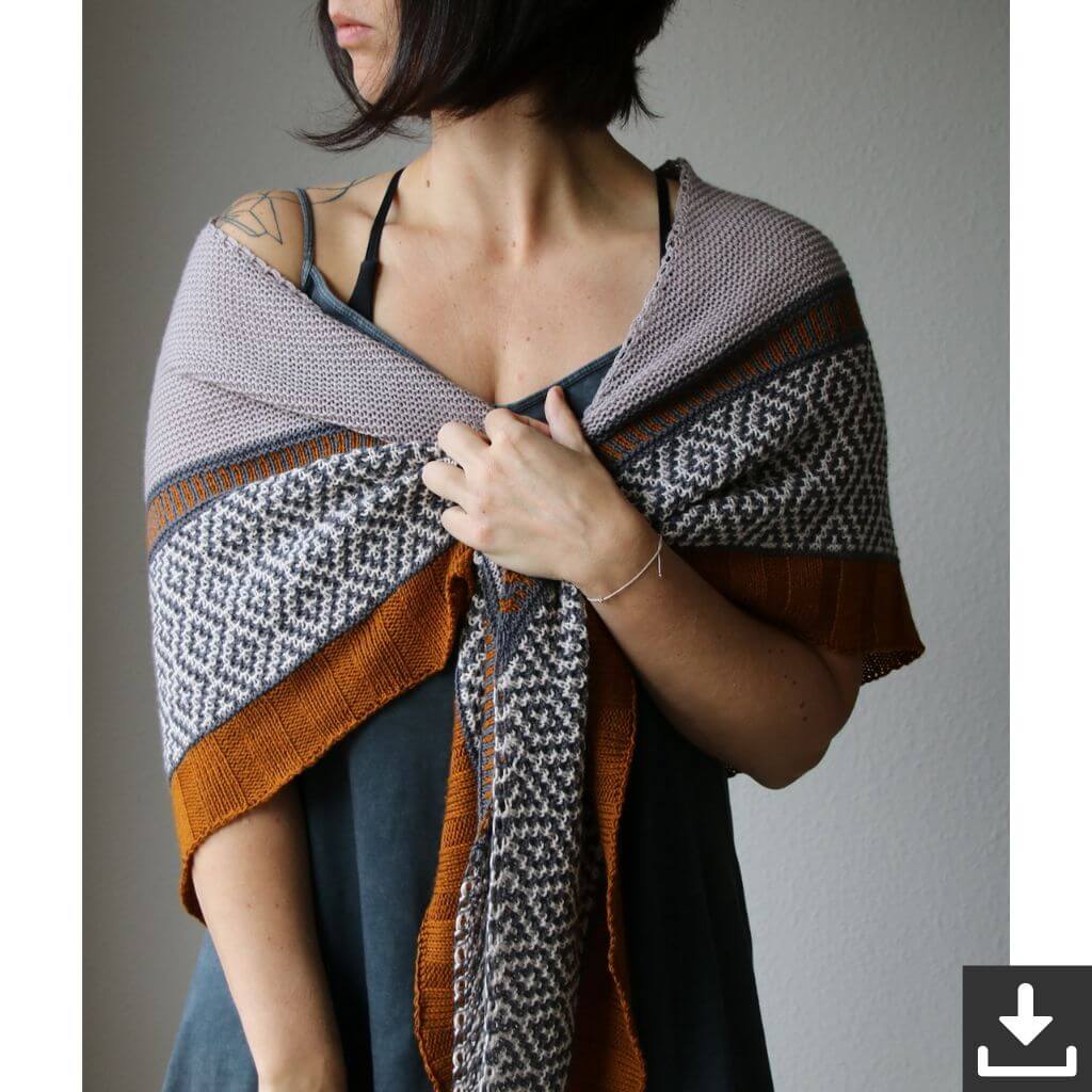 Melanie Berg - Mairlynd Pattern Tuch Zimtstern Strickanleitung - Mairlynd (PDF) bei bei bei bei Lieblingsgarn