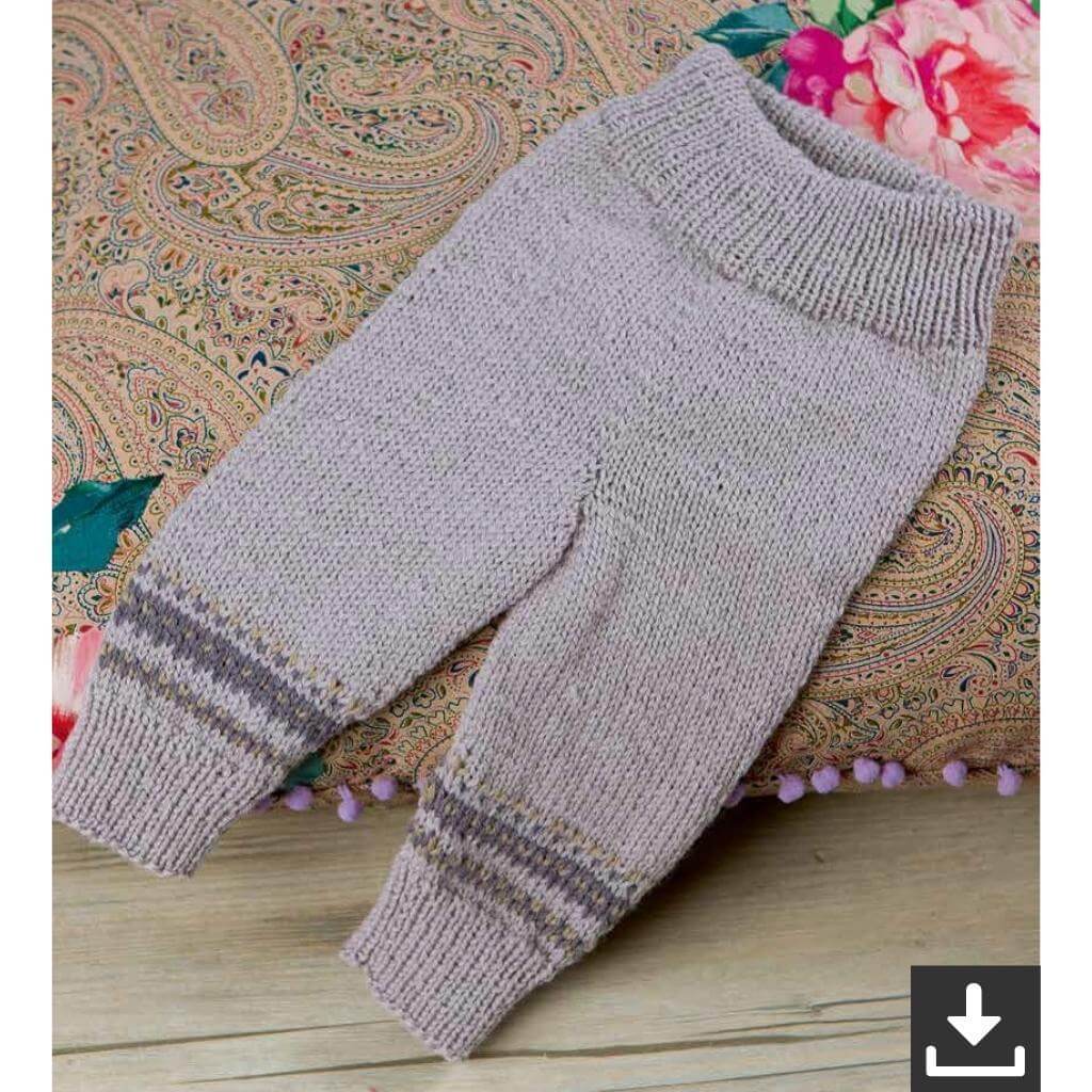 Lang Yarns Pattern Babyhose mit Jacquardmuster Strickanleitung - Lang Yarns (PDF) bei bei bei bei Lieblingsgarn