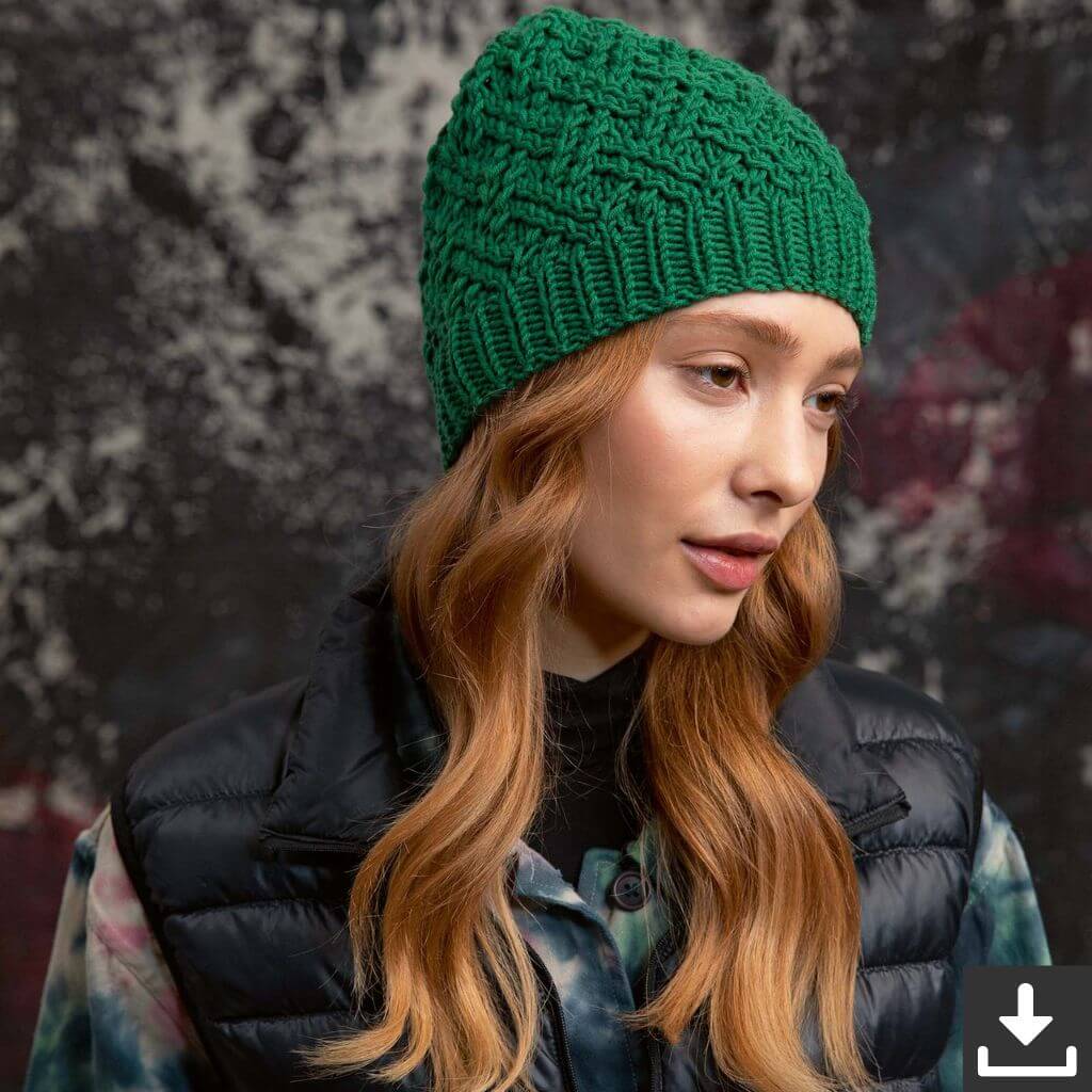 Lang Yarns Pattern Mütze im Zopfmuster Strickanleitung - Lang Yarns (PDF) bei bei bei bei Lieblingsgarn
