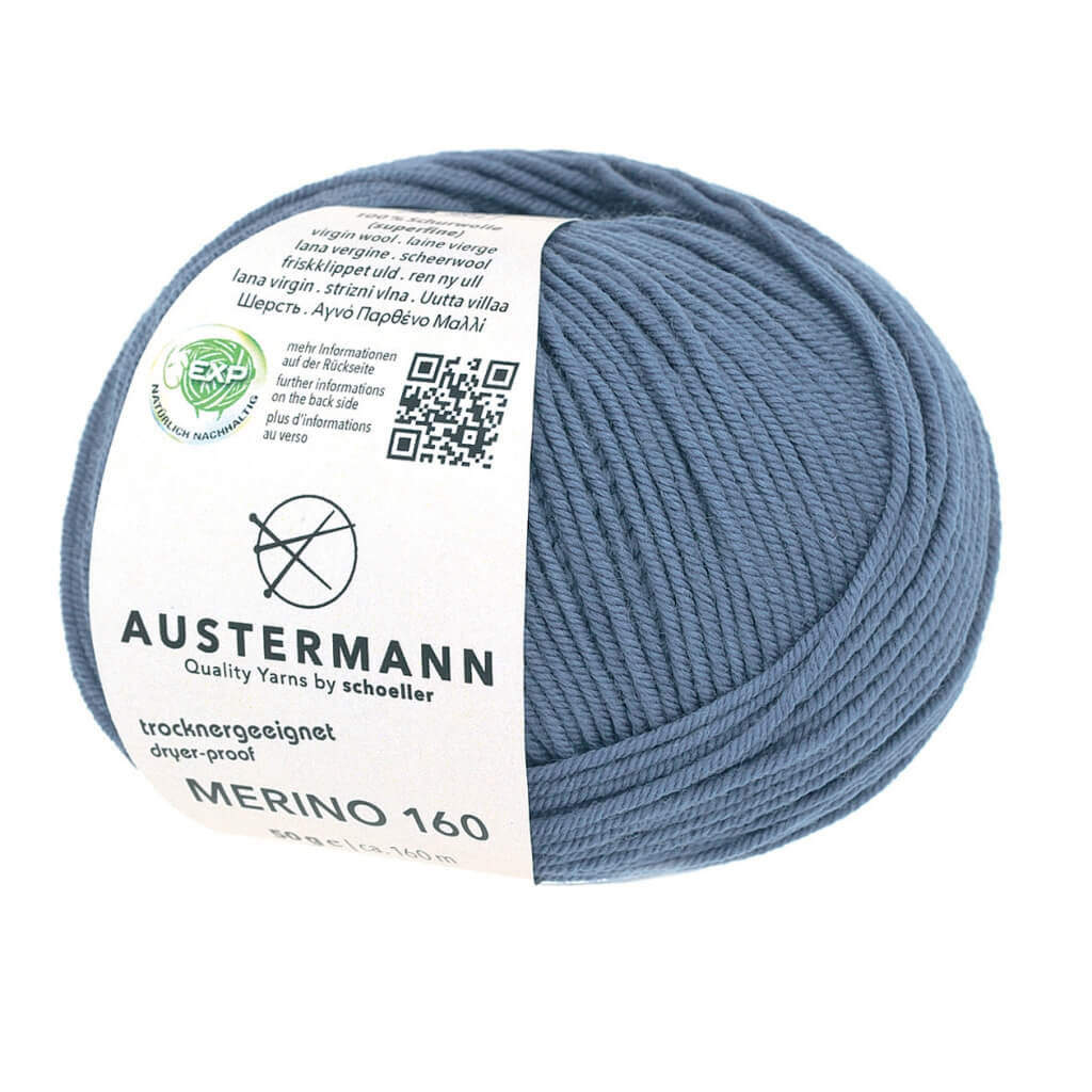 Austermann Merino 160 Exp 50g, Farbe 223 Jeans – Merino bei Lieblingsgarn