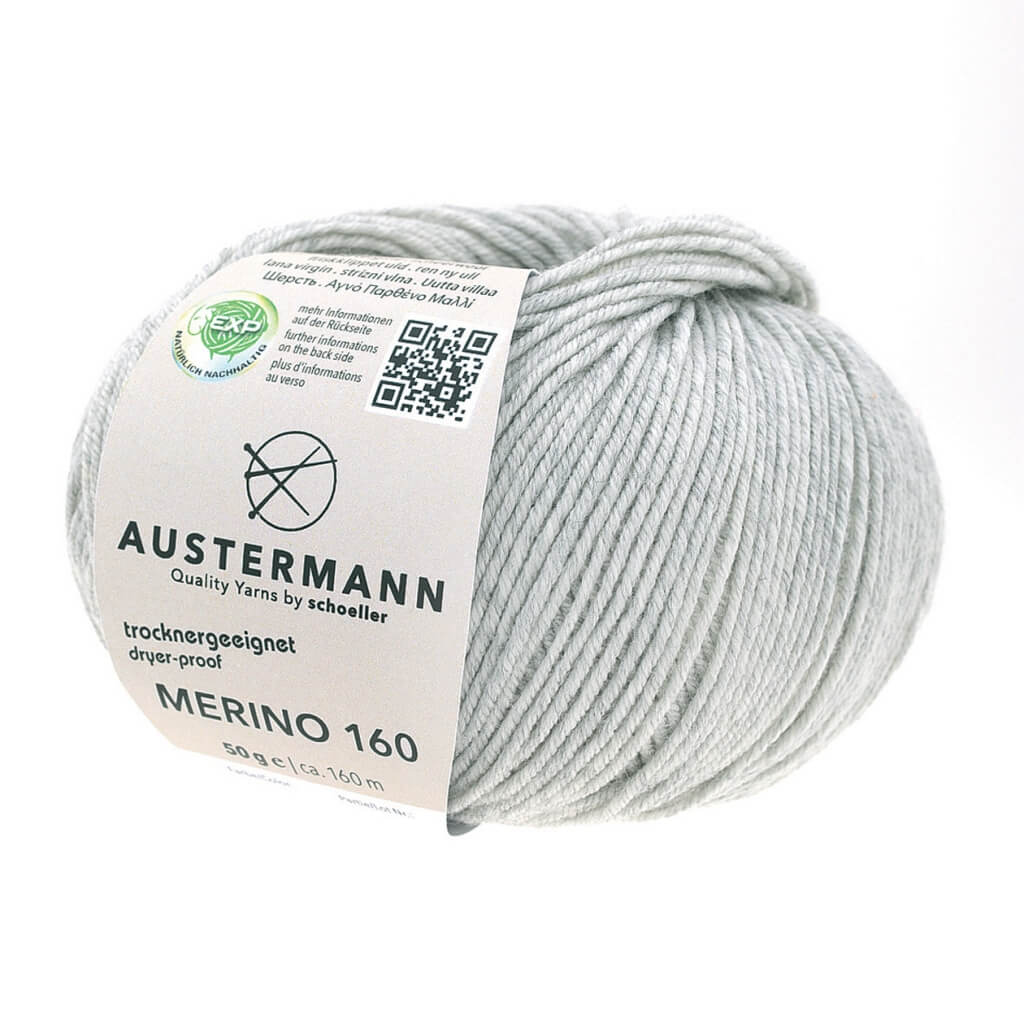 Austermann Merino 160 Exp 50g, Farbe 228 Hellgrau – Merino bei Lieblingsgarn