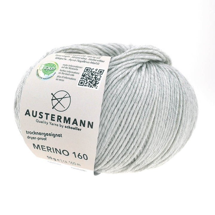 Austermann Merino 160 Exp 50g, Farbe 228 Hellgrau – Merino bei Lieblingsgarn