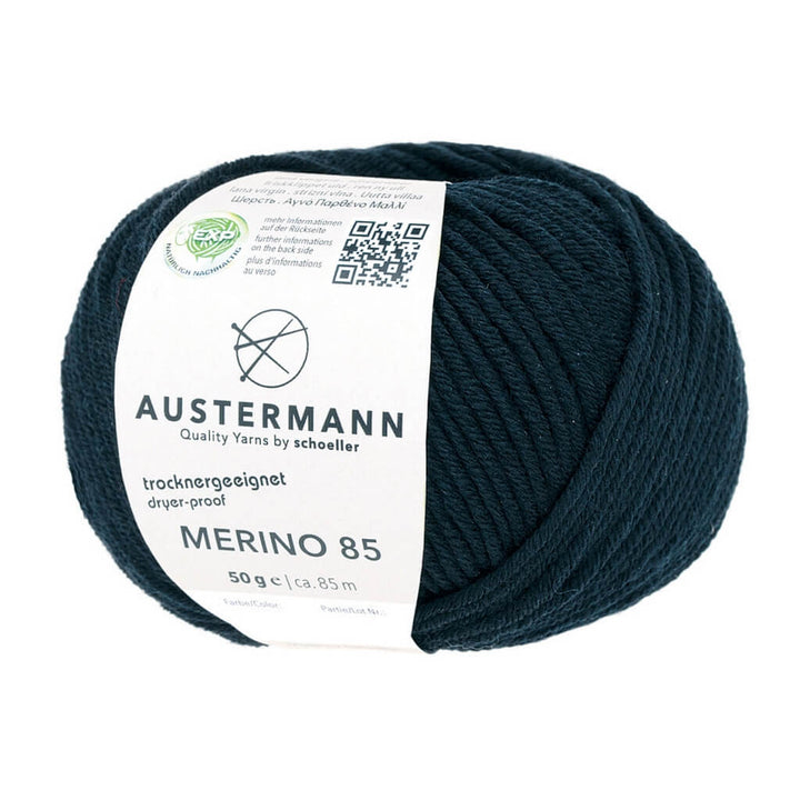 Austermann 2 - Schwarz Austermann Merino 85 Exp 50g Lieblingsgarn