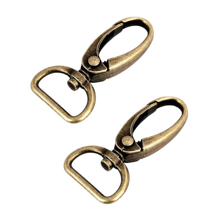 Stoklasa Set aus 2 Metall Karabiner, Farbe Altmessing – Metall bei Lieblingsgarn