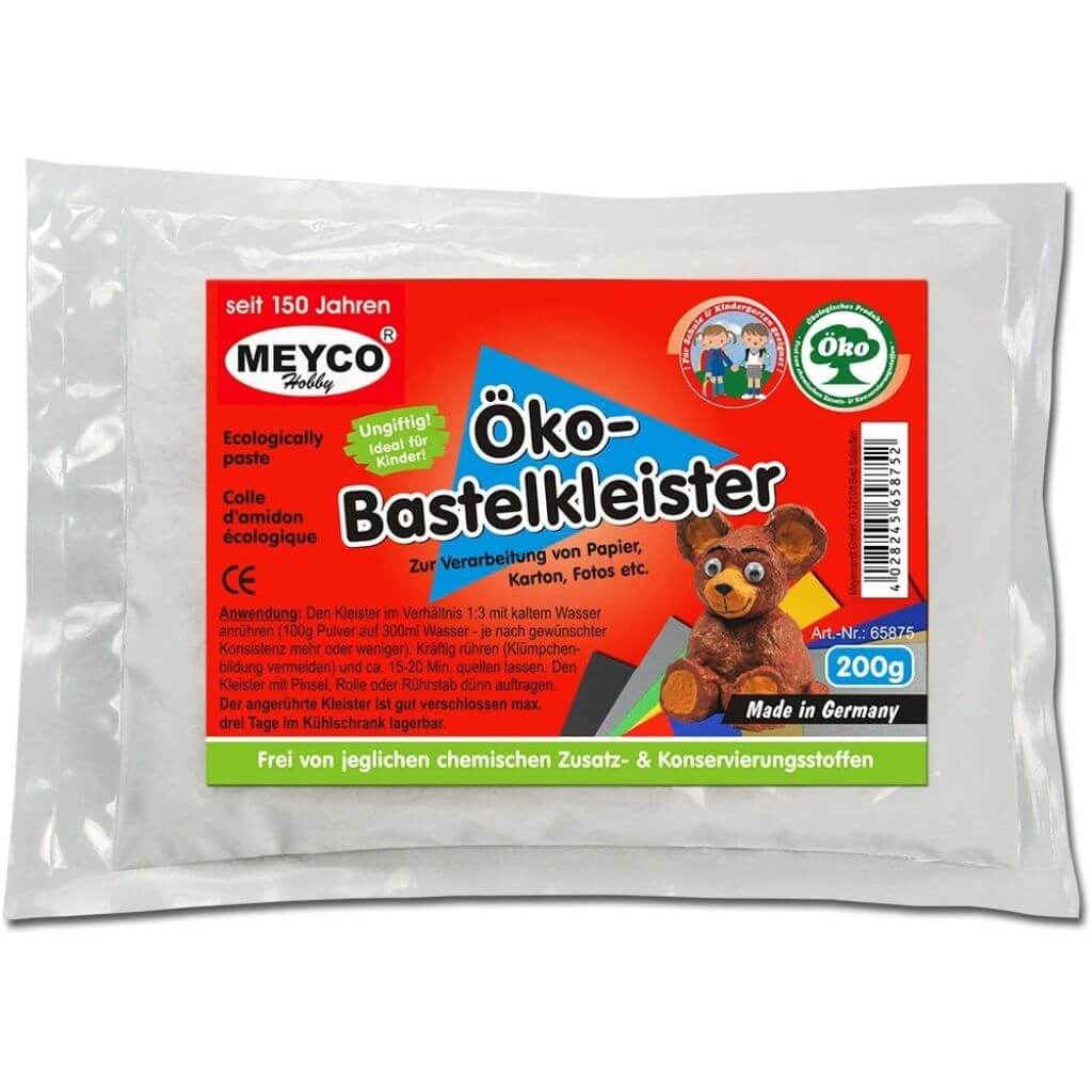 Meyco Öko-Bastelkleister, 200g Zum Anrühren bei bei bei bei Lieblingsgarn