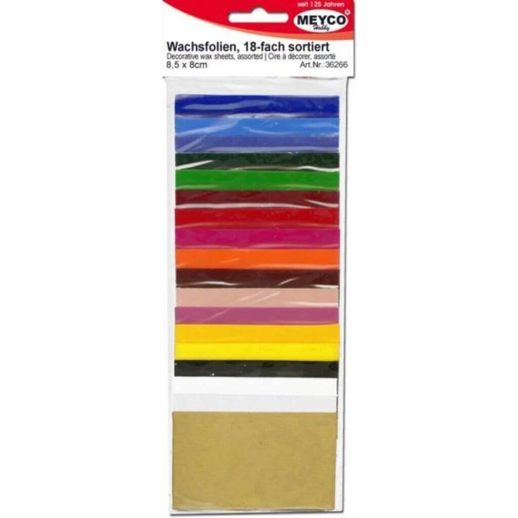 Meyco Verzierwachs, 8,5X5 Cm, Sortiment=18 Farben Sort. bei bei bei bei Lieblingsgarn