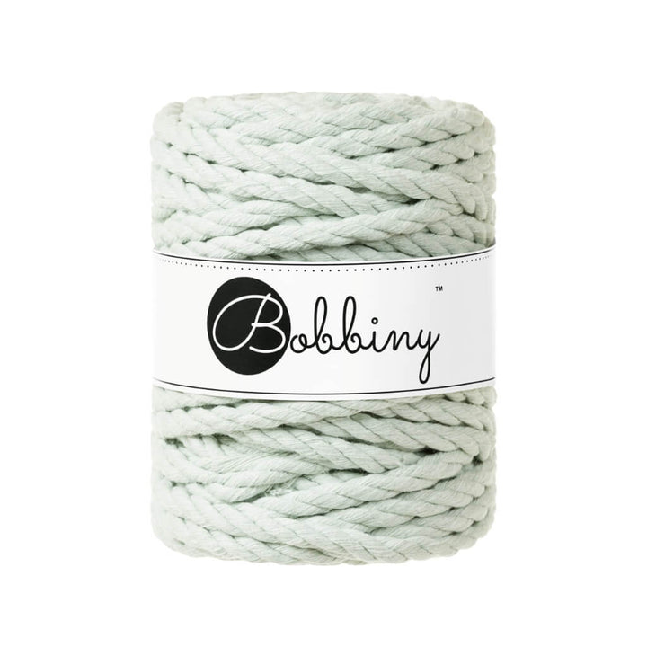 Bobbiny Makramee Garn 9 mm x 30 m gedreht, Farbe Milky Green – Baumwolle bei Lieblingsgarn