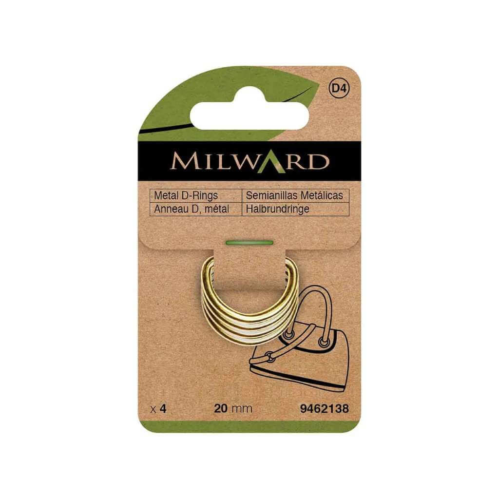 Milward D-Ring, Farbe Gold – Metall bei Lieblingsgarn