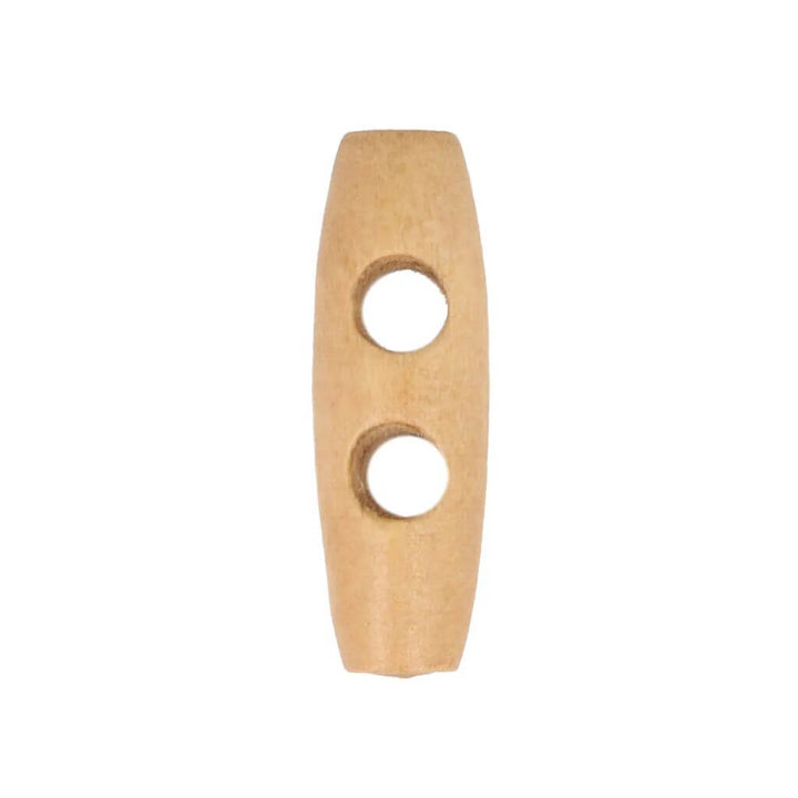 Milward Knebelknopf 2-Loch 23 mm, 2 Stk., Farbe 30 mm – Holz bei Lieblingsgarn