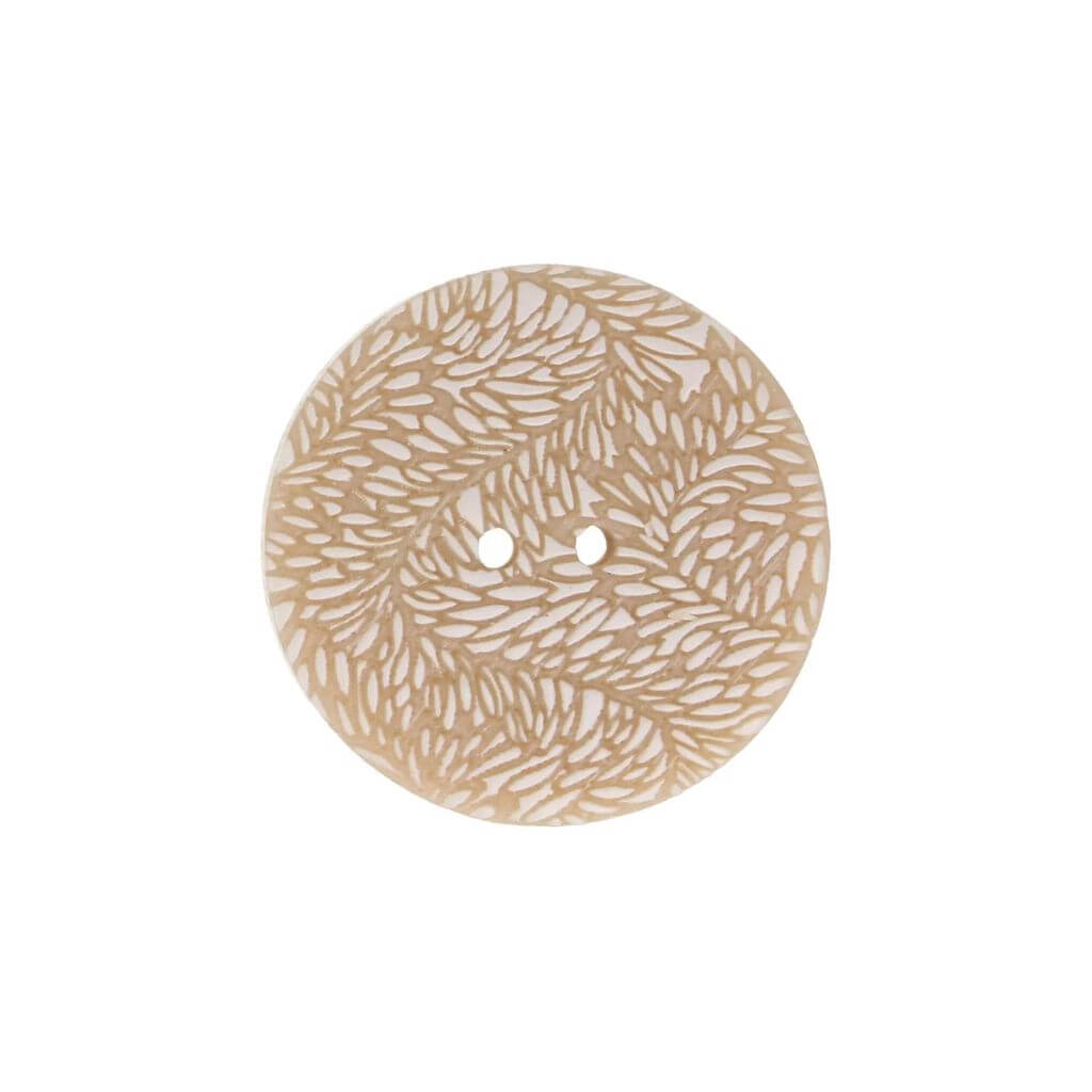 Milward Knopf 2-Loch Blätter 28mm weiß-beige 4 Stk. – Produktansicht, Synthetik bei bei bei bei Lieblingsgarn