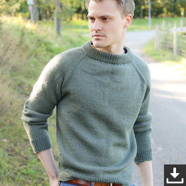 Drops Design Pattern Herren Pullover Misty Day Strickset - Drops (PDF) bei bei bei bei bei bei bei bei Lieblingsgarn