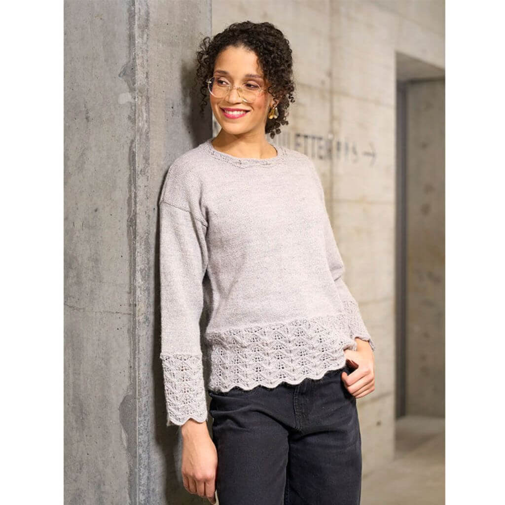 Pro Lana Pullover mit Zackenmuster Strickanleitung – Produktansicht bei Lieblingsgarn
