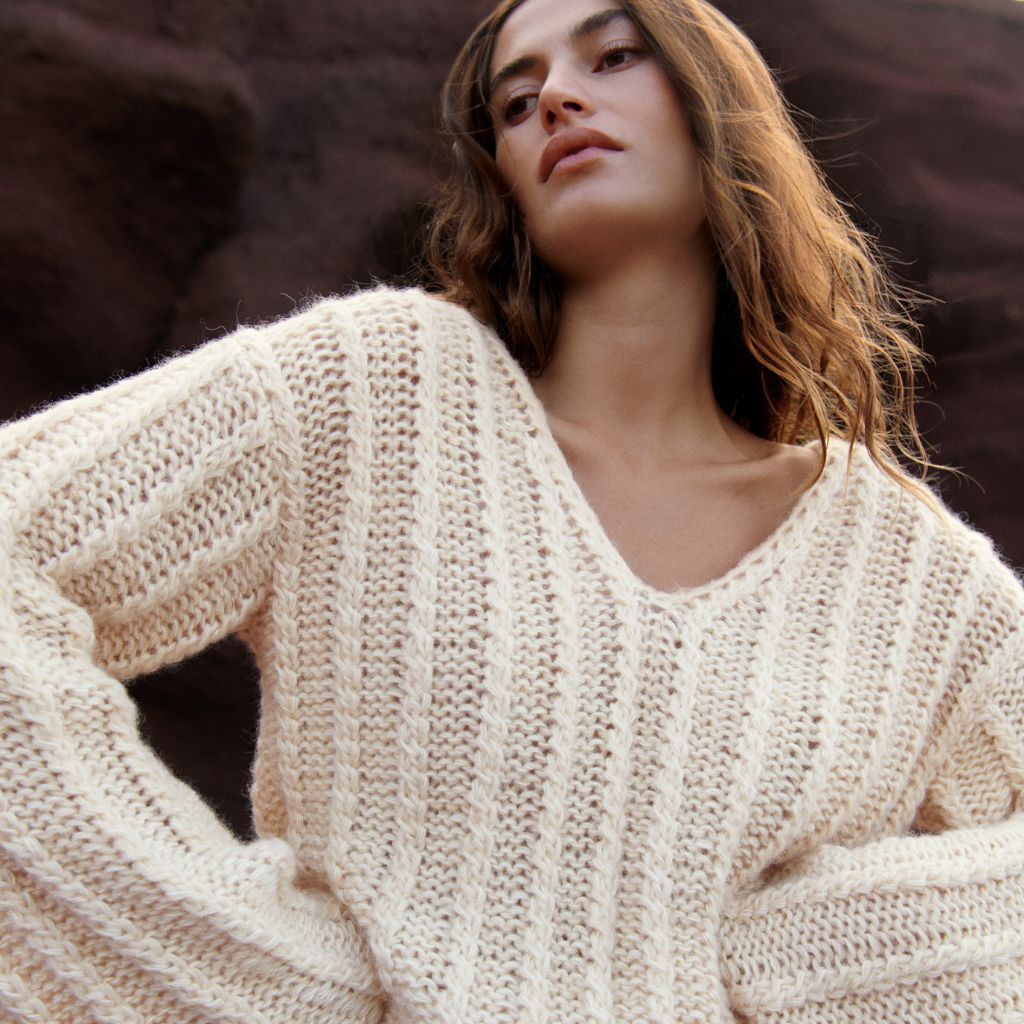 Lana Grossa Pattern Zopfpullover Strickanleitung - Lana Grossa (PDF) bei bei bei bei Lieblingsgarn