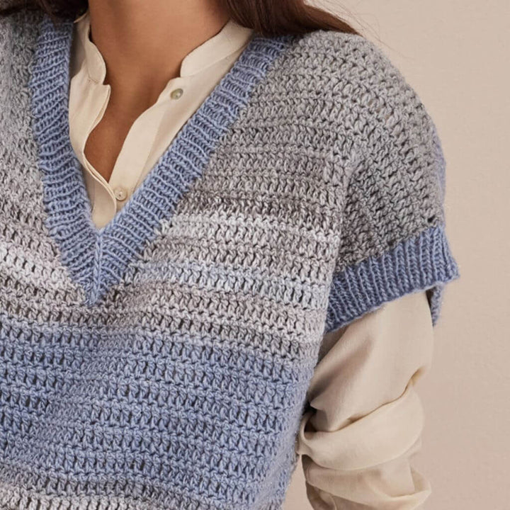 Lana Grossa Pattern Pullunder mit Farbverlauf Häkelanleitung - Lana Grossa (Heft) bei bei bei bei Lieblingsgarn