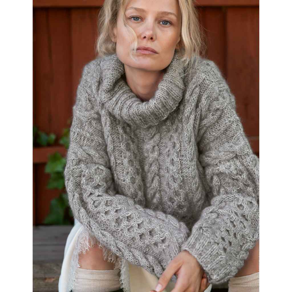 Zopfpullover mit Rollkragen Strickanleitung - Lana Grossa (Heft)