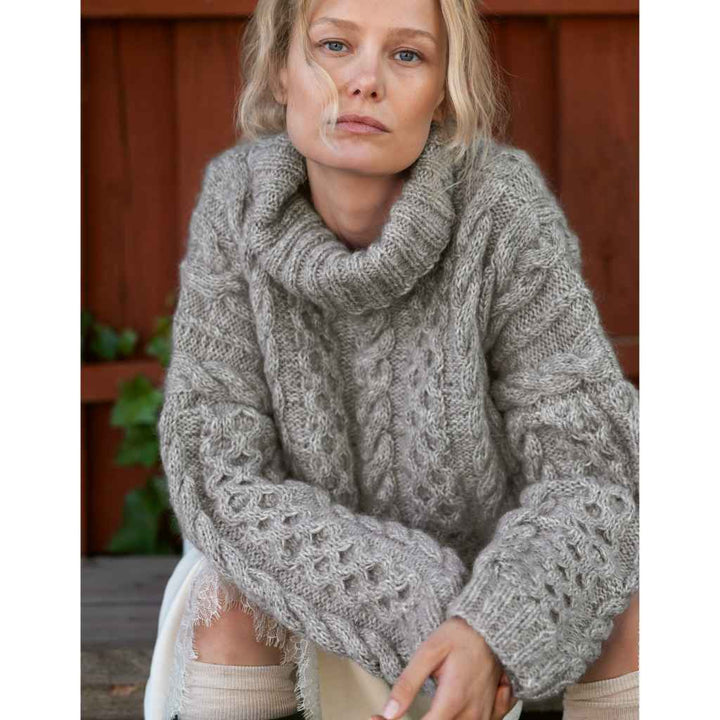 Zopfpullover mit Rollkragen Strickanleitung - Lana Grossa (Heft)