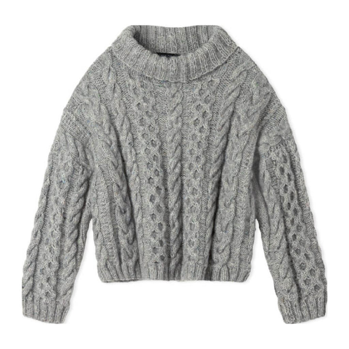 Zopfpullover mit Rollkragen Strickanleitung - Lana Grossa (Heft)