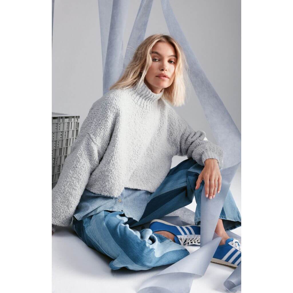 Pullover mit Stehkragen Strickanleitung - Lana Grossa (Heft)