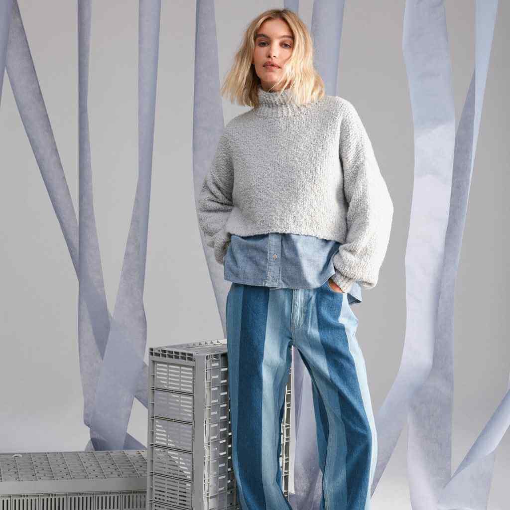 Pullover mit Stehkragen Strickanleitung - Lana Grossa (Heft)