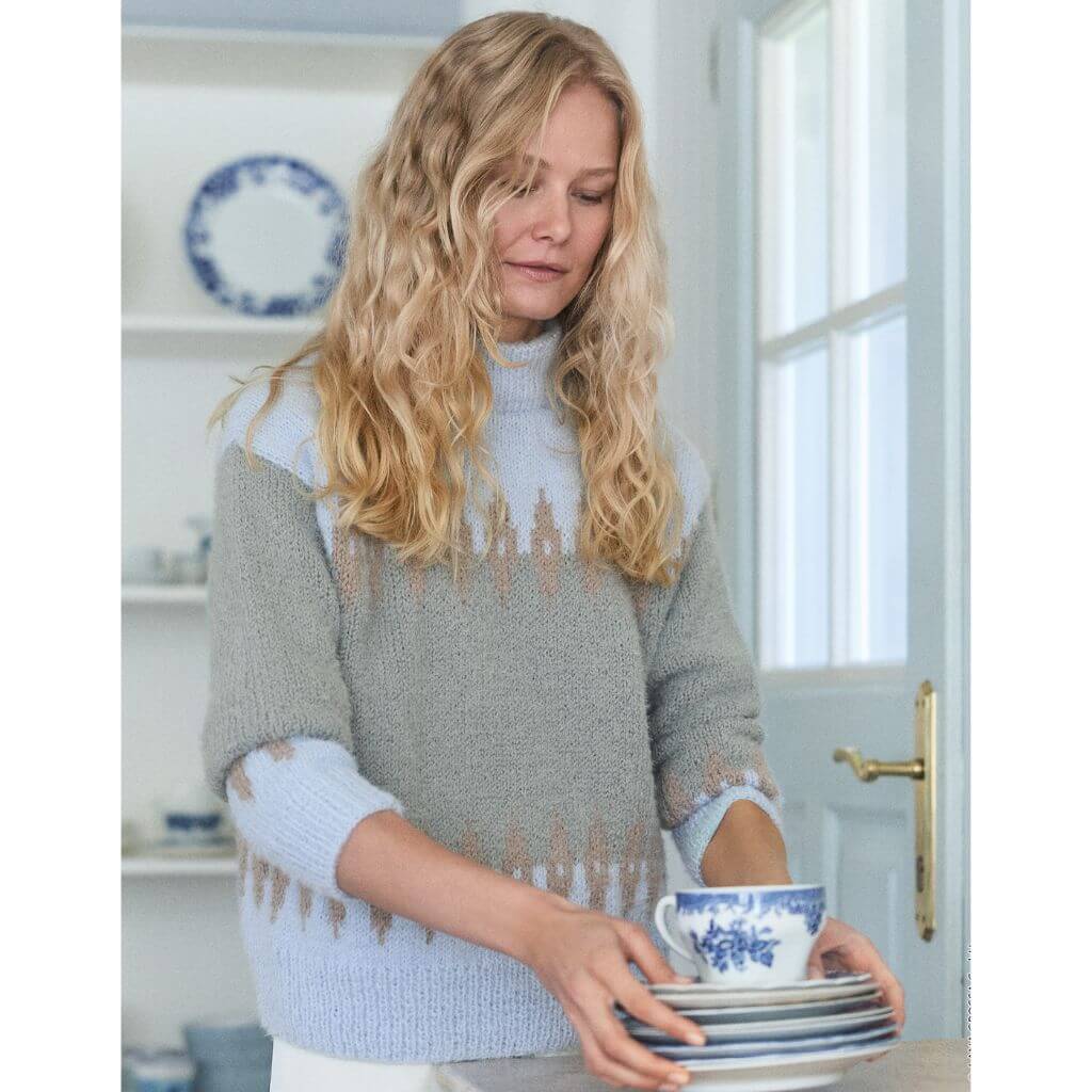 Pullover mit Jacquardmuster Modell 42 Strickanleitung - Lana Grossa (Heft)