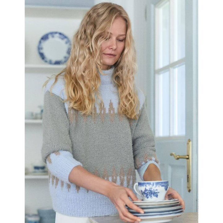 Pullover mit Jacquardmuster Modell 42 Strickanleitung - Lana Grossa (Heft)