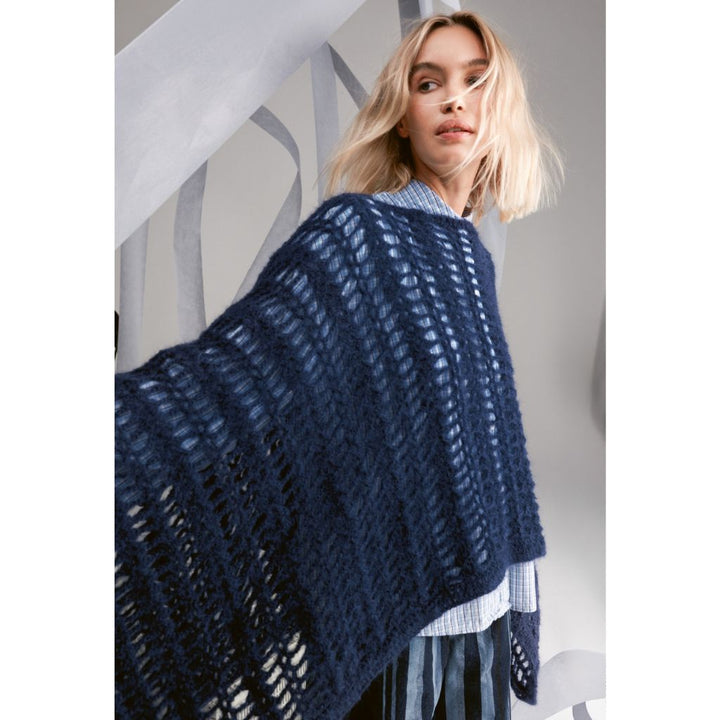 Ajourmuster Poncho Häkelanleitung - Lana Grossa (Heft)