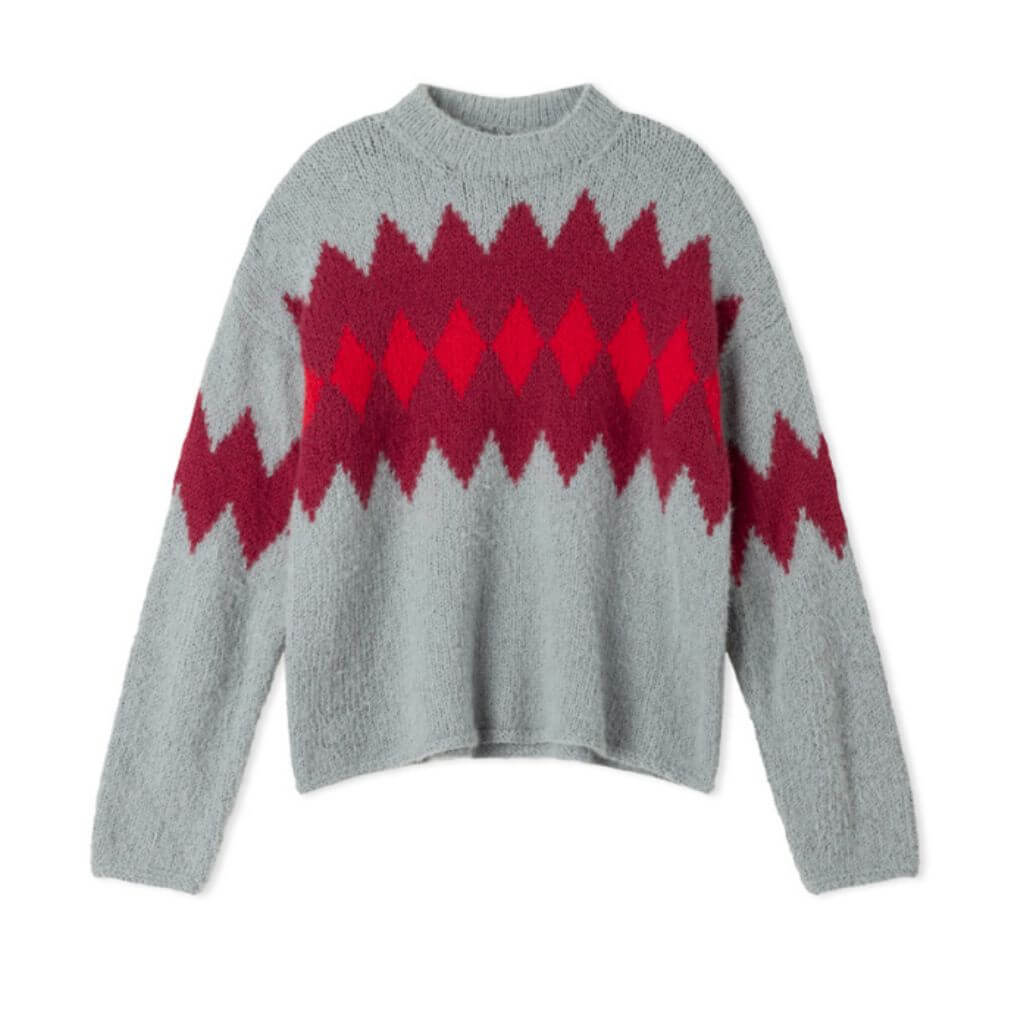 Pullover mit Norwegermuster Modell 7 Strickanleitung - Lana Grossa (Heft)