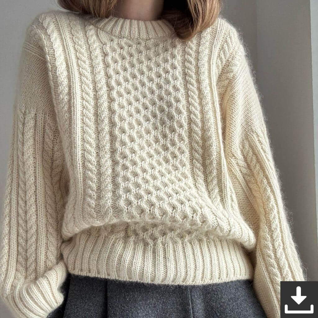 Morecaknit Pattern Ninon Pullover Strickanleitung - Morecaknit (PDF) bei bei bei bei Lieblingsgarn