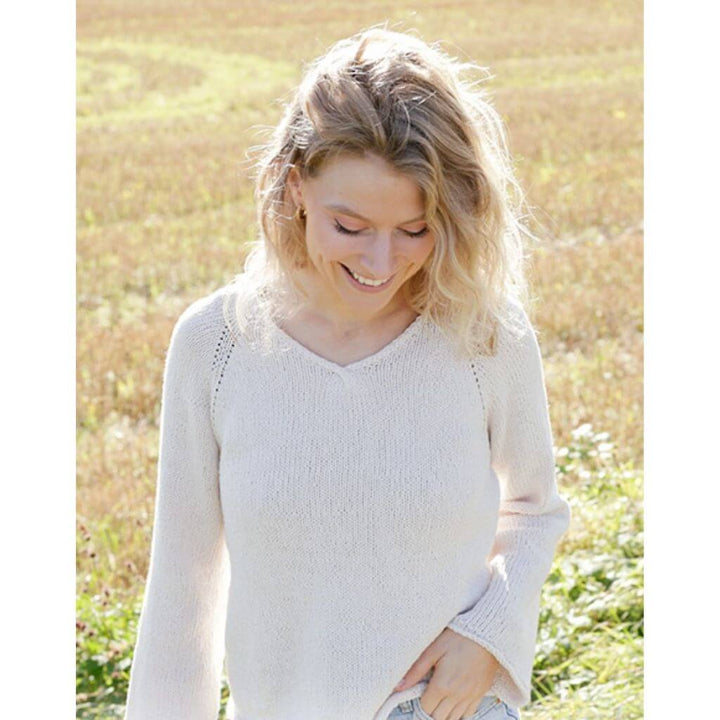Drops Design Pattern Damen Pullover Morning Moon Strickanleitung - Drops (PDF) bei bei bei bei Lieblingsgarn