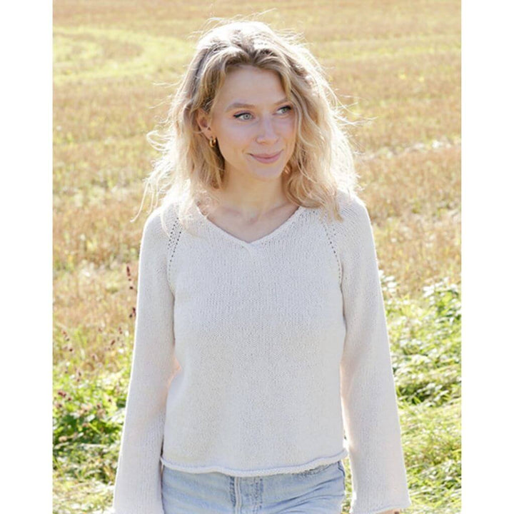 Drops Design Pattern Damen Pullover Morning Moon Strickanleitung - Drops (PDF) bei bei bei bei Lieblingsgarn