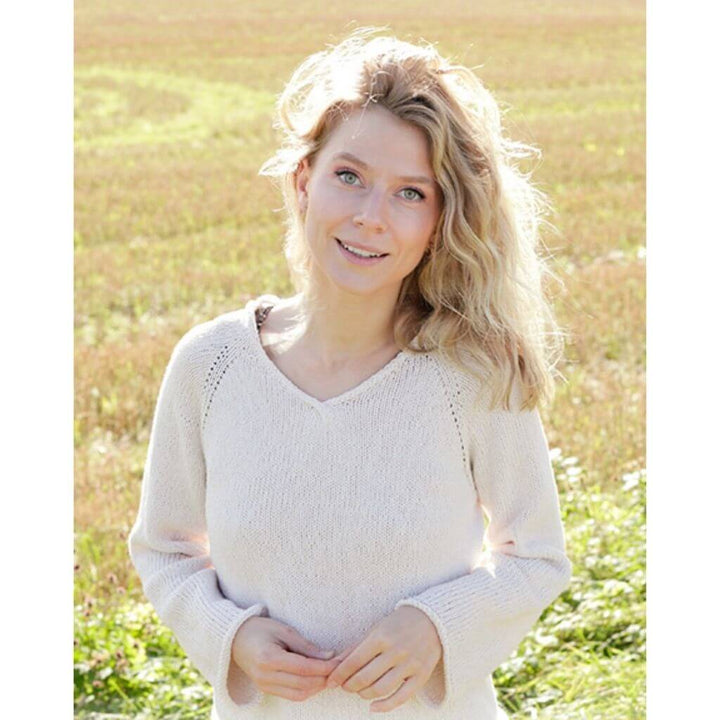Drops Design Pattern Damen Pullover Morning Moon Strickanleitung - Drops (PDF) bei bei bei bei Lieblingsgarn