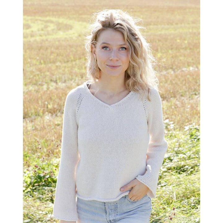 Drops Design Pattern Damen Pullover Morning Moon Strickanleitung - Drops (PDF) bei bei bei bei Lieblingsgarn