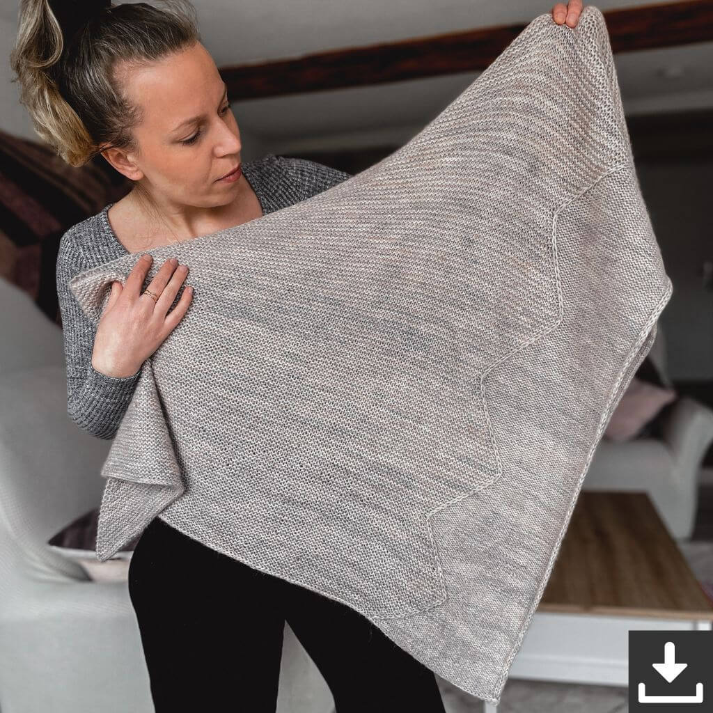 Katharina Lehmann Pattern Tuch Mountainscape Strickanleitung - Rina Lehmann (PDF) bei bei bei bei Lieblingsgarn