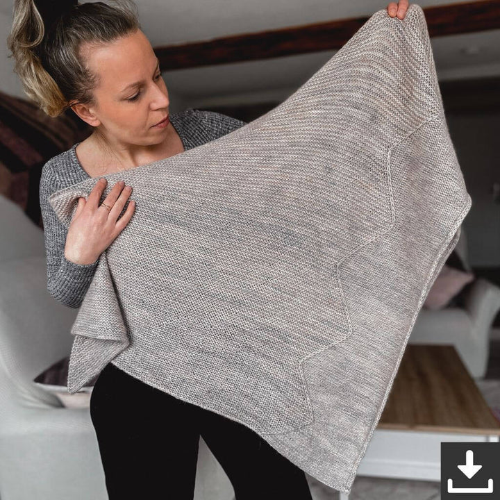 Katharina Lehmann Pattern Tuch Mountainscape Strickanleitung - Rina Lehmann (PDF) bei bei bei bei Lieblingsgarn