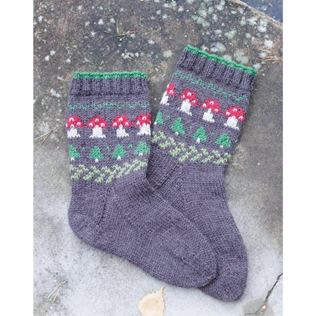 Drops Design Pattern Socken Mushroom Season Socks Strickanleitung - Drops (PDF) bei bei bei bei bei bei bei bei Lieblingsgarn