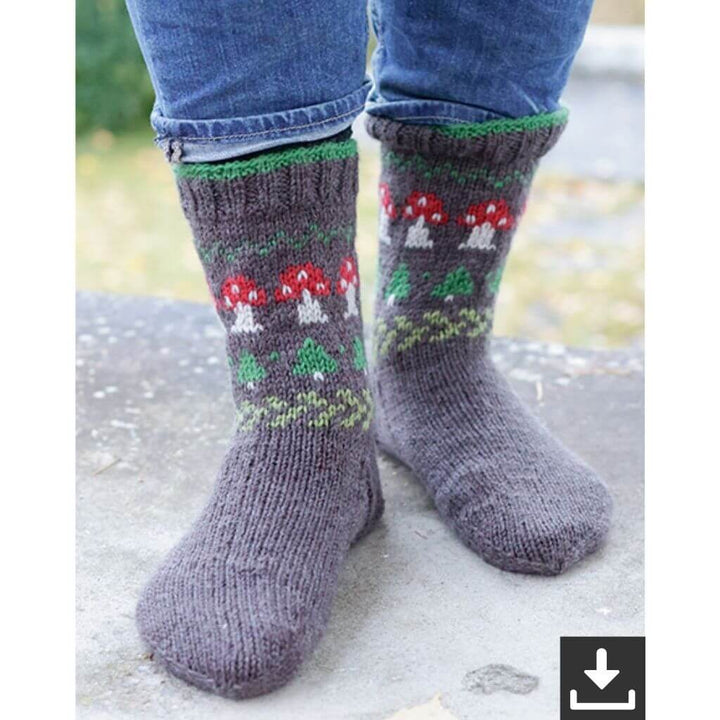 Drops Design Pattern Socken Mushroom Season Socks Strickanleitung - Drops (PDF) bei bei bei bei bei bei bei bei Lieblingsgarn