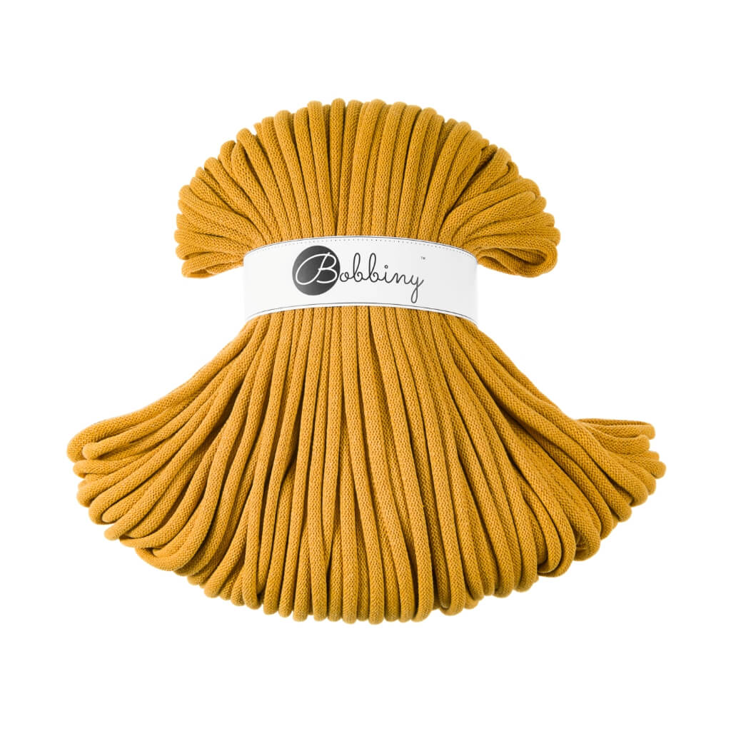 Bobbiny Mustard Bobbiny 9mm Jumbo Kordel Lieblingsgarn