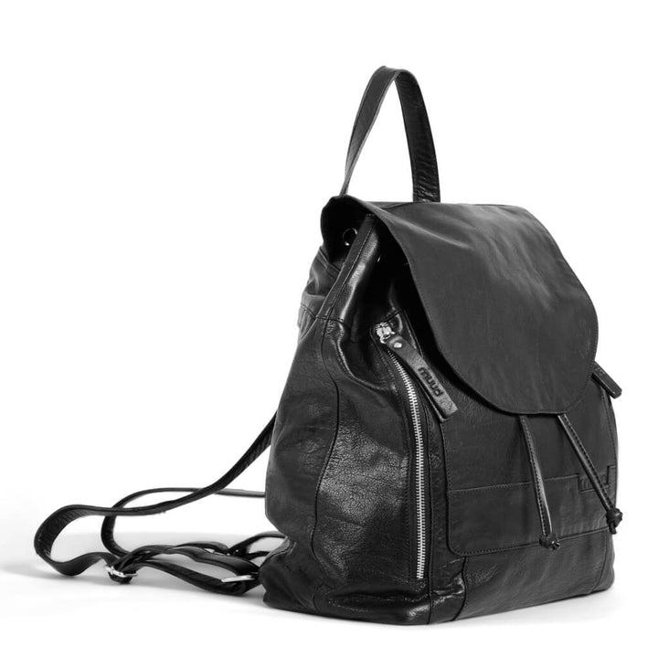 muud Gimo - Rucksack, Farbe Black – Leder bei Lieblingsgarn