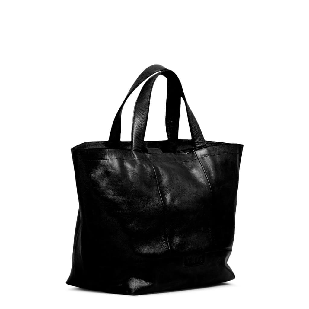 muud Hiba - Mini-Shopper, Farbe Black – Leder bei Lieblingsgarn