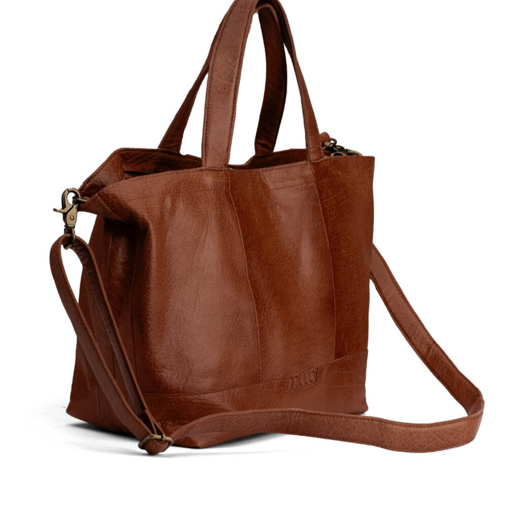 muud Hiba - Mini-Shopper, Farbe Rich Brown – Leder bei Lieblingsgarn