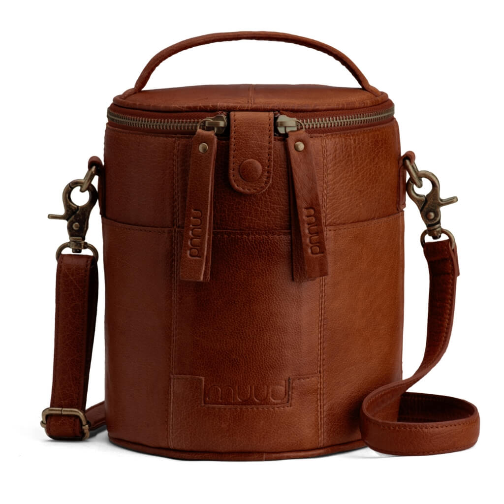 muud Saturn - Projekttasche aus Leder, Farbe Rich Brown – Leder bei Lieblingsgarn