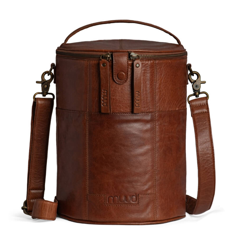 muud Saturn XL - Projekttasche aus Leder, Farbe Rich Brown – Leder bei Lieblingsgarn
