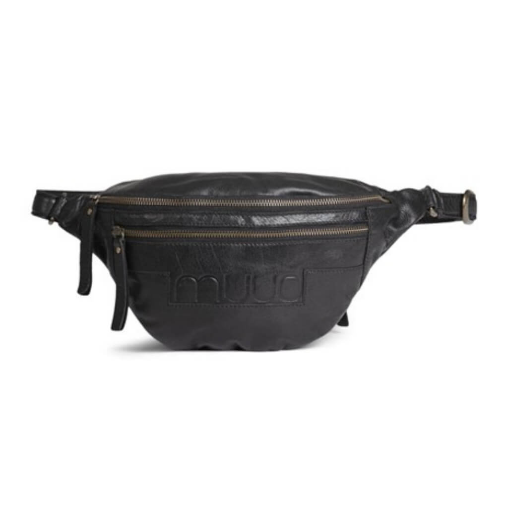 muud Vegas - Leder Gürteltasche, Farbe Black – Leder bei Lieblingsgarn
